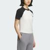 Adidas Graphic Raglan T-Shirt Women Tops Han-Jade-White Black KC0973
