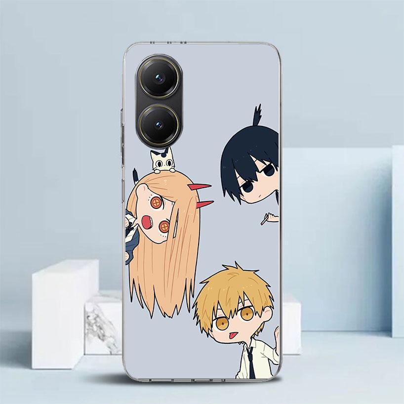 C-Chainsaw Mans Cute Phone Case For Xiaomi Poco F7 Ultra X5 X6 X7 Pro M7 Redmi 15C 15 13C 13 12C 12 10C 10 10A 9 9C 9A 9T Cover