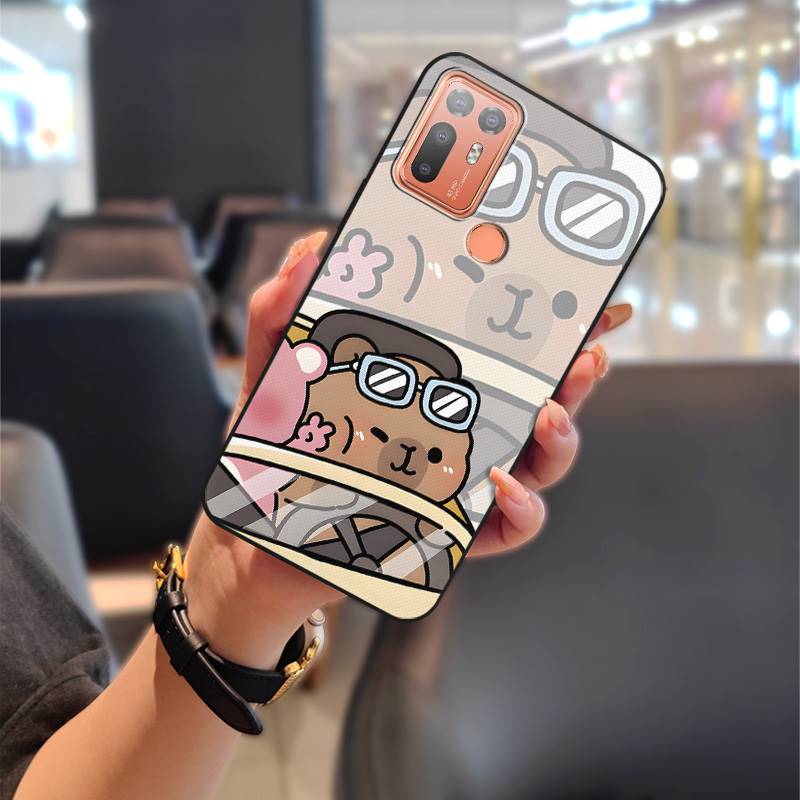 Cute Dirt-resistant Phone Case For HTC Desire 20 Plus/D20+ Couple Waterproof Soft Case Durable Cartoon Full Wrap TPU