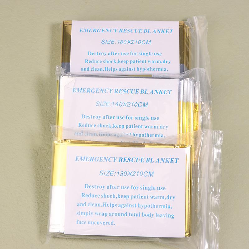 Outdoor Emergency Thermal Blanket Survival Rescue First Aid Blanket Folding Hypothermia Windproof Explore Camping Mat Pad