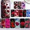 MH131 Roses Flower Phone Shell Case for iPhone 7 8 11 12 13 14 15 16 17 16E XS Pro Max XR X SE Air