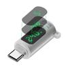 USB C Extension Adapter USB C Adapter with 80Gbps Data Transfer and Real Time Power Display Digital Display Charging