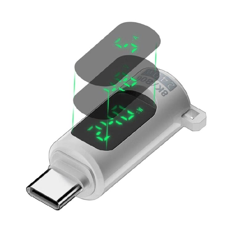 USB C Extension Adapter USB C Adapter with 80Gbps Data Transfer and Real Time Power Display Digital Display Charging