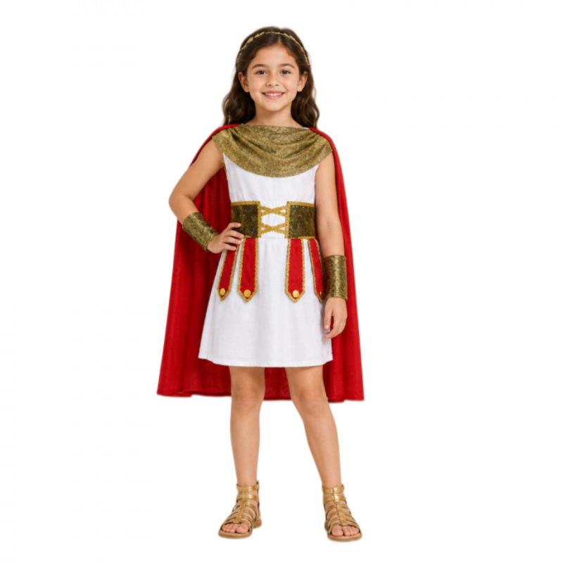Halloween Egyptian Pharaoh Cleopatra cos costume princess performance clothes, Greek prince Roman warrior knight costumes