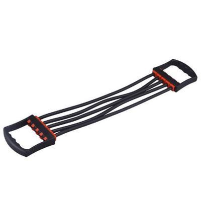 Chest Expander Detachable 5 Fitness Resistance Bands Chest Muscle Strength Training Pull Rope Black