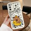 Phone Case: 2D Flat, Suitable for Samsung Galaxy A34 A35 M05 M06 S20 S22 S21 FE Plus 5G Protective Cases, Floating Capybara, Perfect Christmas and Hal