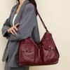 Damen Tasche Vintage Umhängetasche Große Kapazität Multi-Pocket PU Weiches Leder