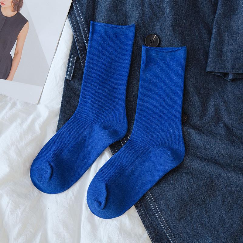 

Новое поступление, женские хлопковые свободные носки в стиле ретро, ​​зимние корейские дизайнерские рождественские носки в трубке One size