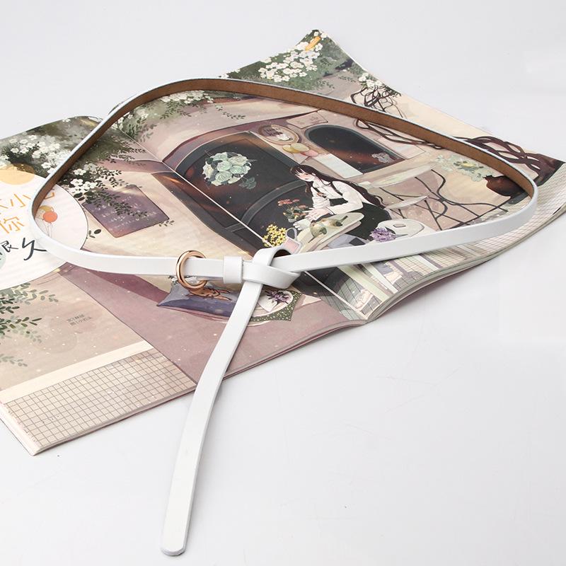 New Fine Leather for Women, Two-layer Cowhide, Casual and Versatile Belt, Sweater Dress, Coat, Decorative Belt