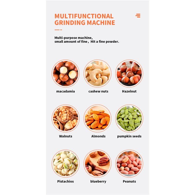 Manual Nut Grinder Multifunctional Kitchen Utensil Grinding Device Dry Fruit Crusher Peanut Butter Nut Sesame Walnut Chopper