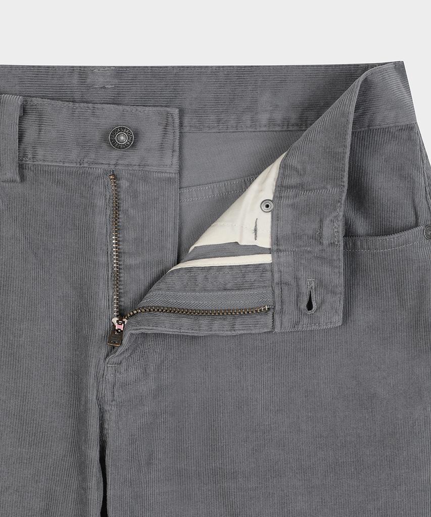 BROOKS BROTHERS Slim Fit 15W Corduroy 5-Pocket Pants (Grey) (Bbpcmm4767Wew)