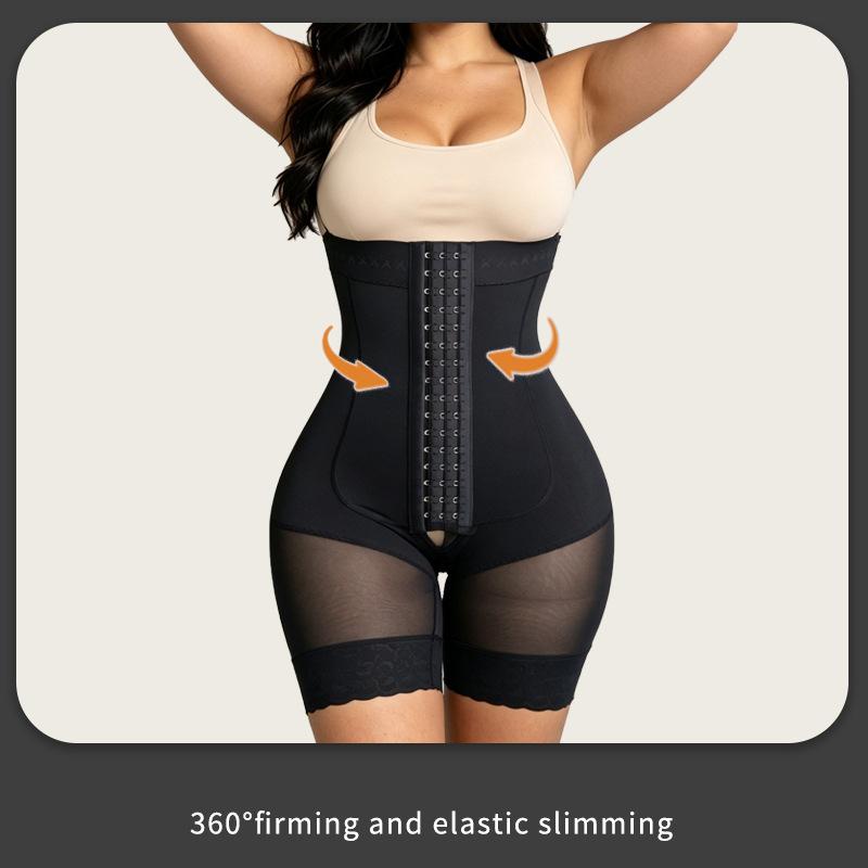 Damen Straps Taille Raffung Eng Atmungsaktiv Einteiler Körperformend Bodysuit