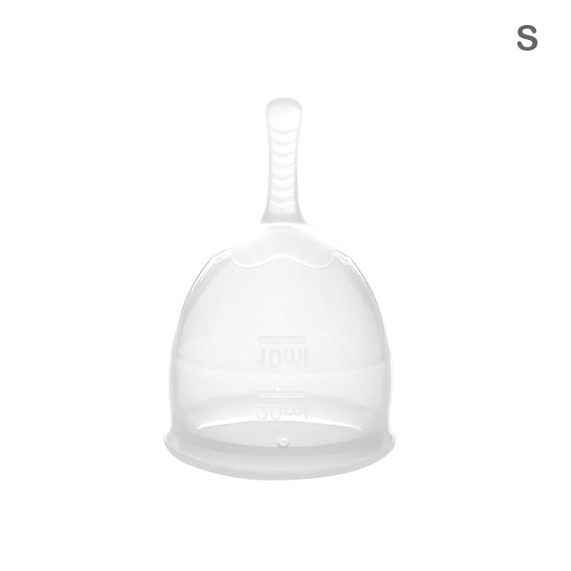 20/30 ml Transparentní silikonový menstruační kalíšek Lékařský silikonový menstruační kalíšek Vaginální menstruační sběrač Žena Menstruační péče