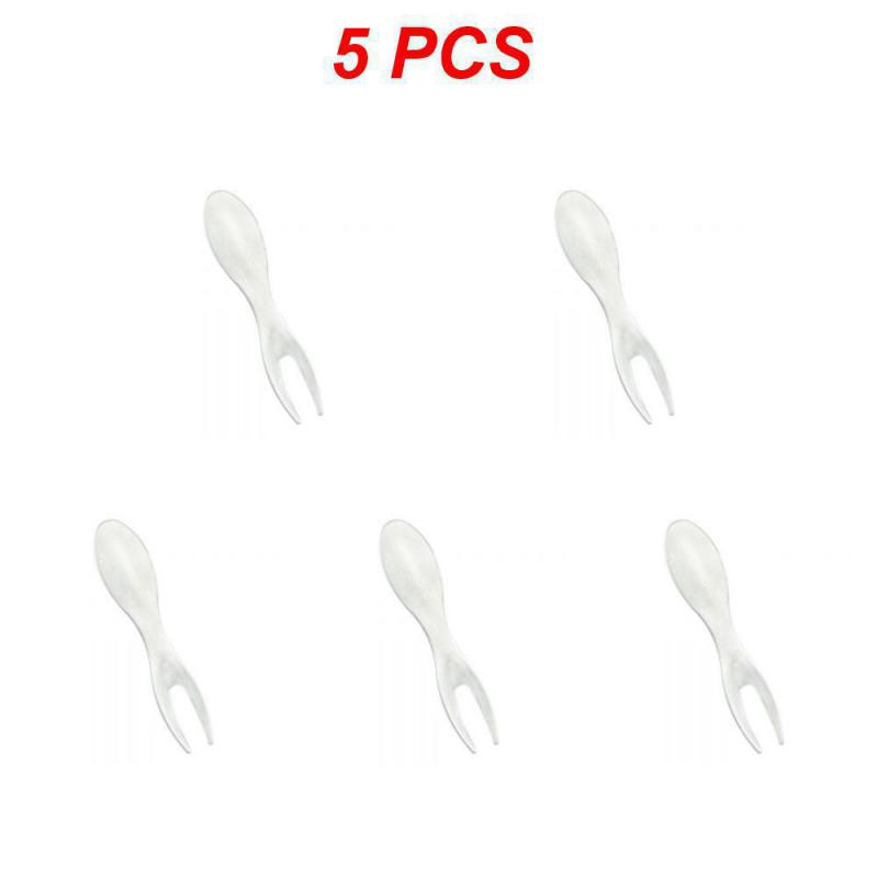 1~10PCS Stainless Steel Creative Corn Fork Fruit Fork Mini Fork Fruit Children Snack Cake Dessert Fruit Pick Toothpick Sign