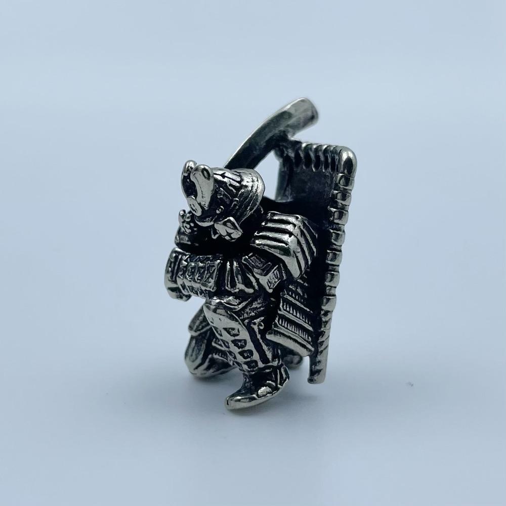 Japanese Broadsword Samurai Paracord Woven Bracelets Beads Brass Pendants Hangings Charms DIY Backpack Lanyard Pendants EDC