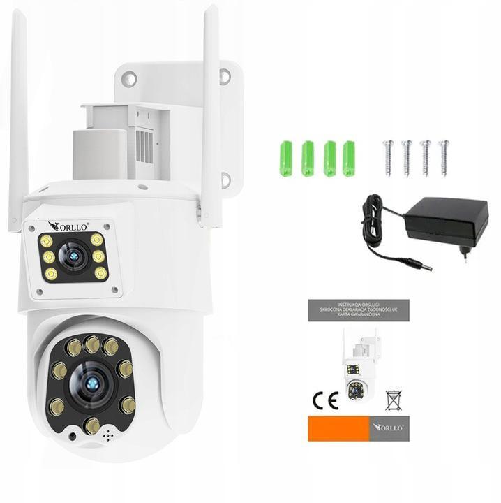 Orllo TZ8 Dual 4MP+4MP 4G SIM LTE Wi-Fi IP Camera