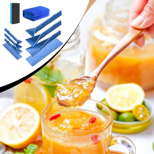 Polygons Flat 3-in-1 Measuring Spoons, Polygons Foldable Magnetic Measuring Spoons, Flat Kitchen Gadgets for Scooping Cooking Baking Liquid Ingredient