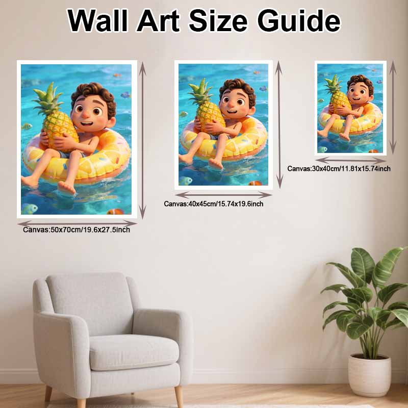 Disney DIY diamond painting 5d full diamond cross stitch Luca pineapple living room bedroom decorative painting