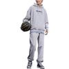 Li-Ning Pure Color Letter Elastic Waist Tapered Knit Sports Pants Men Bottoms Light-Heather-Grey AKLSC09-2
