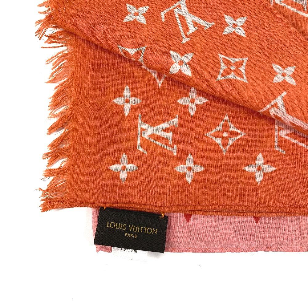 Louis Vuitton M70508 Stole Etor Monogram Sunrise Fringe Scarf, Gradient Shawl