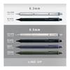 Tombow Pencil Mechanical Pencil 0.5mm MONO Graph Fine Navy DPA-112C with MONO Eraser Black PE01 JCC-561 (5 Pack)