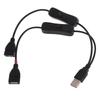 USB Cable with On Off Switches for USB Fan, USB Lights Male To Female Data Transfer Line Gaming Computer Accessories