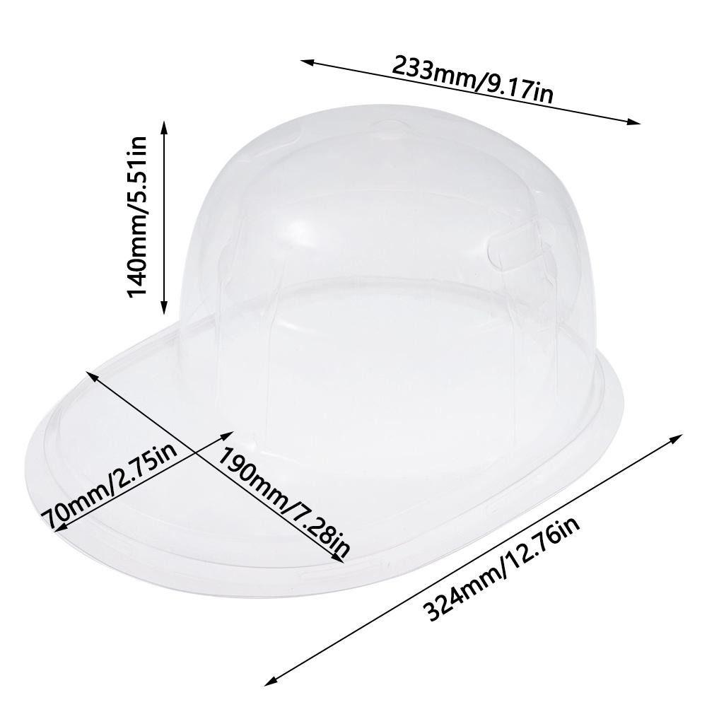 Curved Brim PVC Hat Storage Box Transparent Hat Display Case Gifts Cap Organizer Box