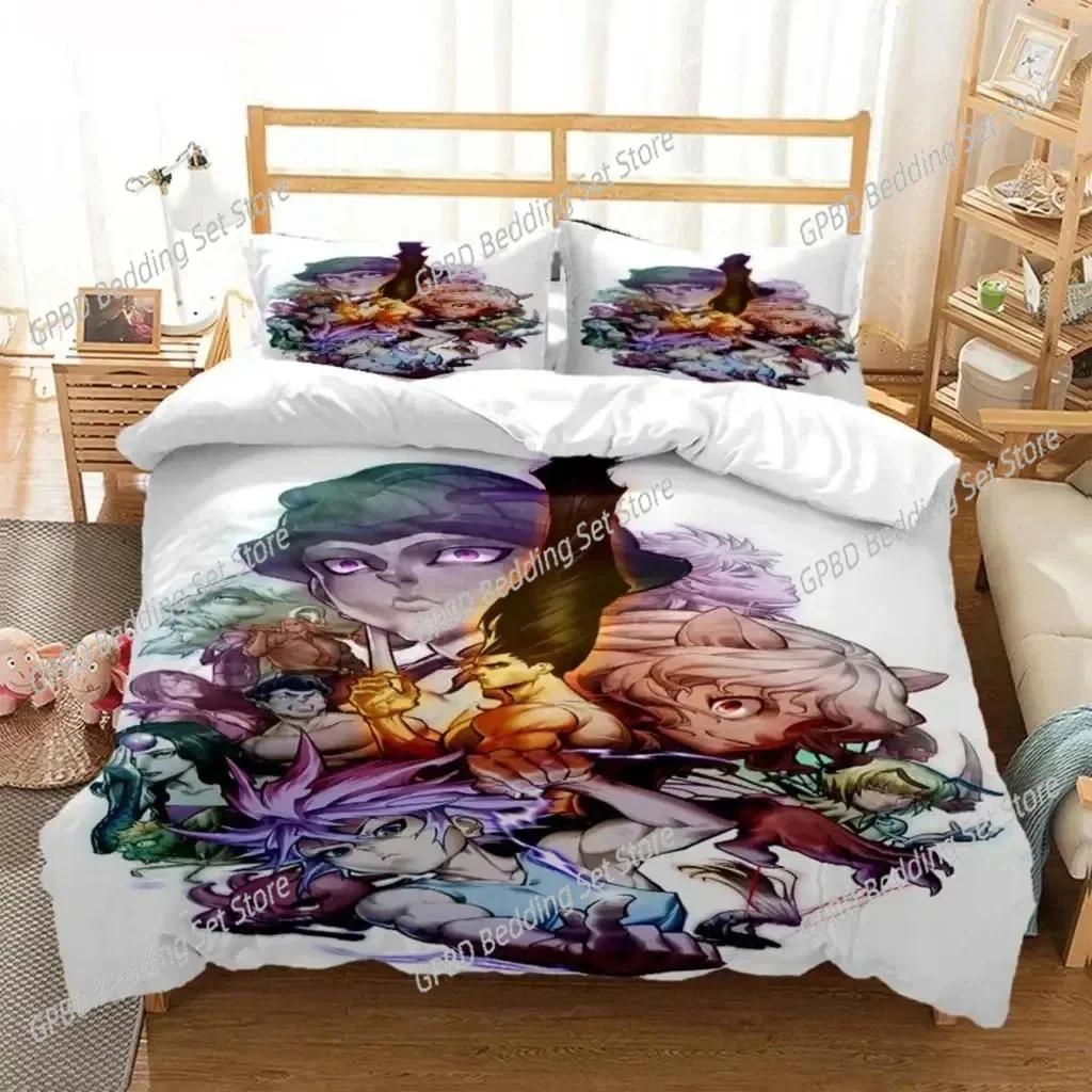 3D Print Anime HUNTER HUNTER 3D Bedding Set Duvet Cover Pillowcases Single Twin Full Queen King Size Home Decor Quilt Boys Gift