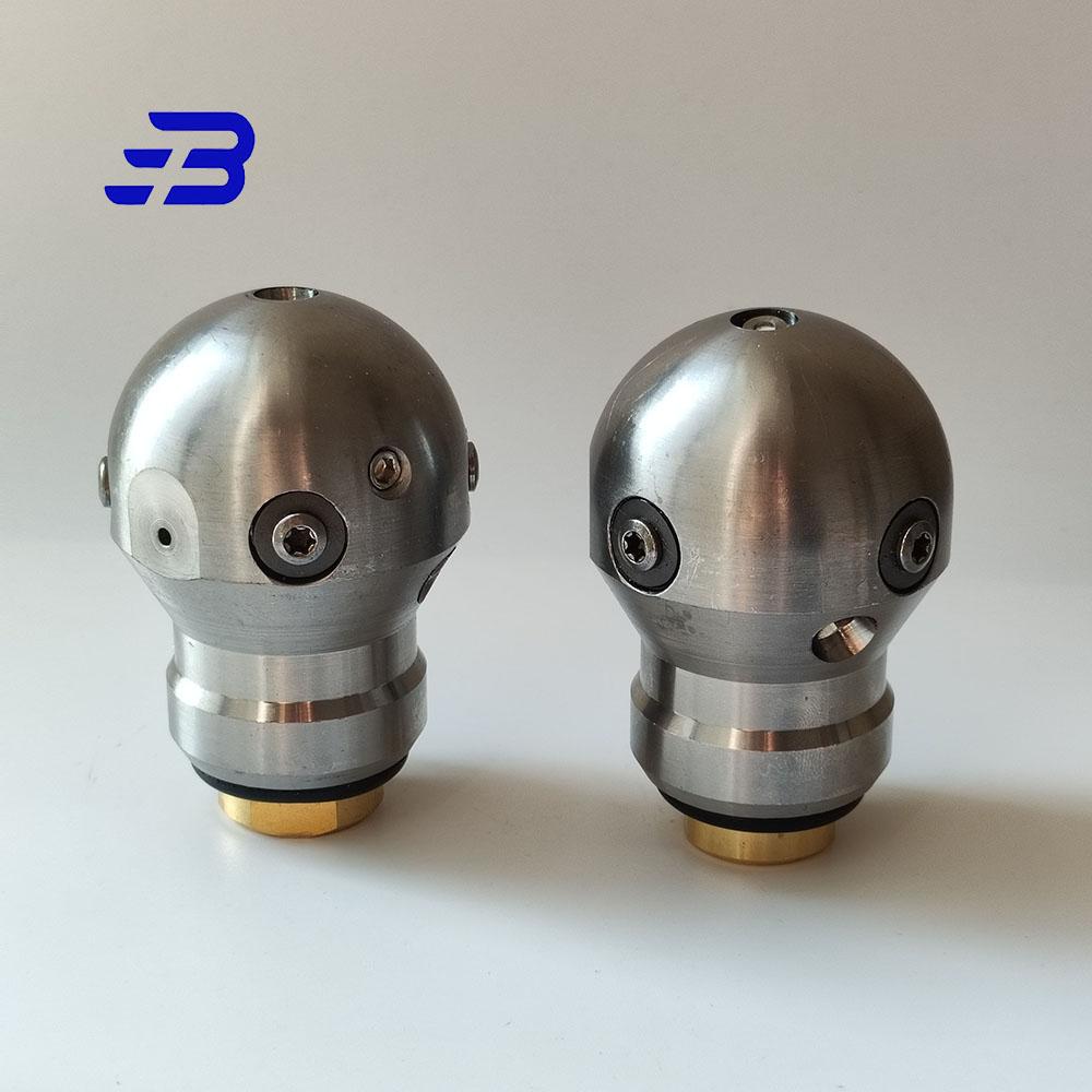 High Pressure Washing Sewer Cleaning Dredge Cutter Nozzle WT-3/8 Rotating Ball Spherical Jetter Nozzle