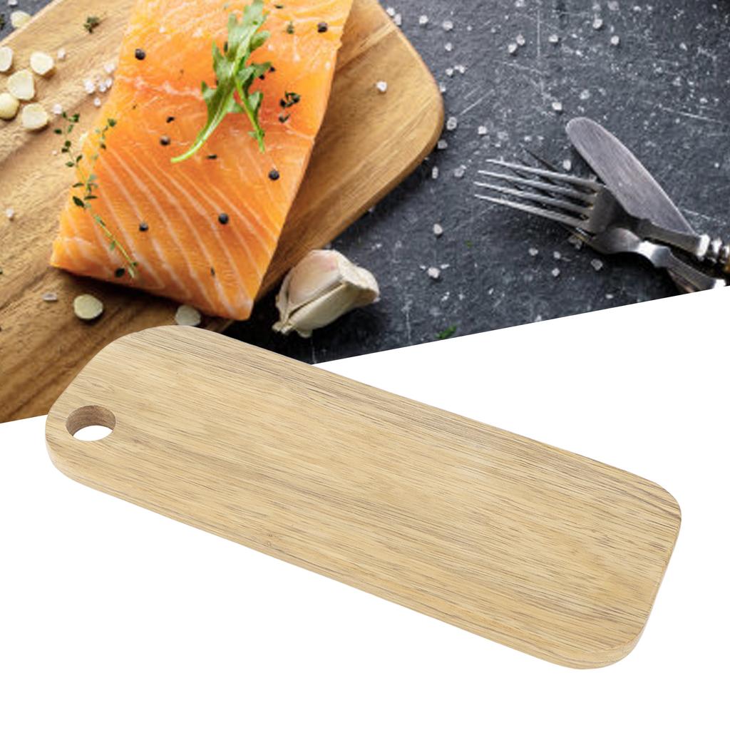 Wood Cutting Board with Hanging Hole Wood Chopping Board for Bread Pizza Vegetable Fruits Cheese Serving   Wood Rectangular