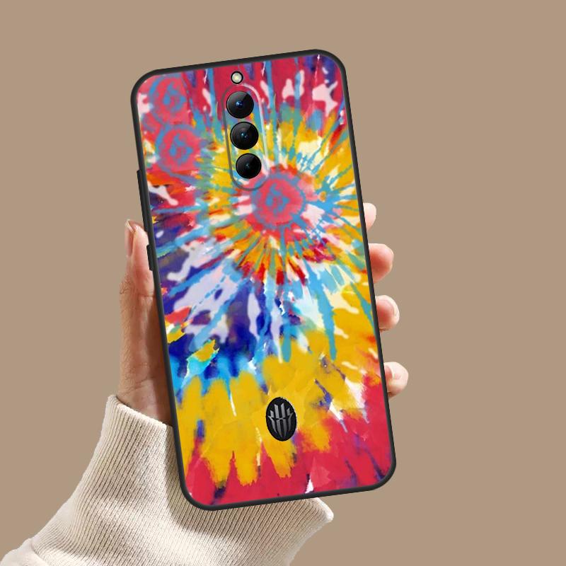 Rainbow Spiral Tie Dye Case For ZTE Nubia Red Magic 10 10S 9S 8S 8 9 11 Pro Plus 6 7 6S 7S Pro 5G 6R 10 Air Cover