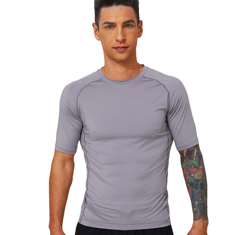 Men's Quick-Dry Compression T-Shirt for Training, Basketball, Running, Cycling, and Fitness