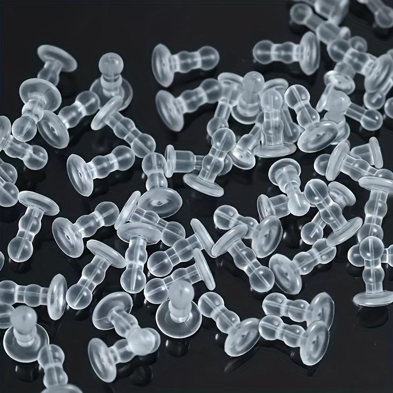 40Silicone earplug backing | Anti-puncture Full-coverage earplugs Transparent earrings Ideal for jewelry making Silicone material