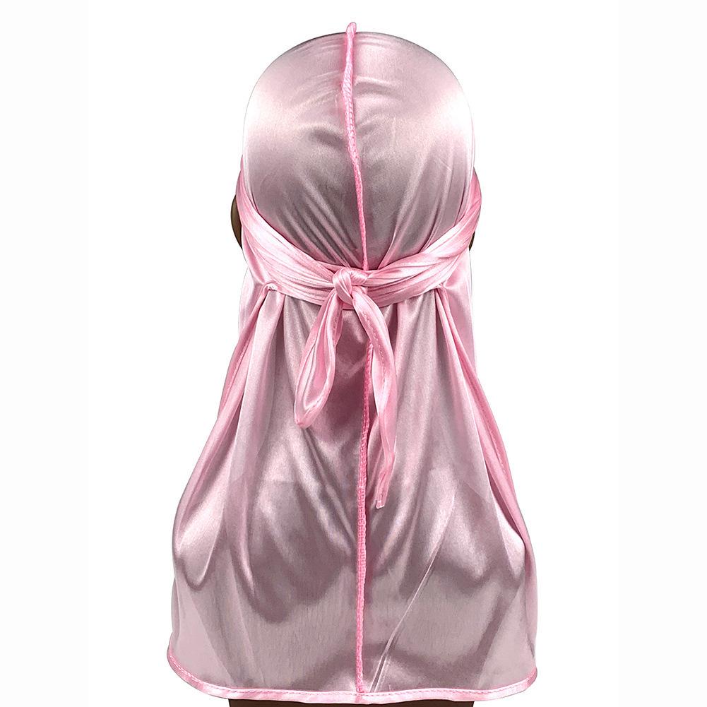 Imitation Silk Edging Long Tail Pirate Hat & Cycling Durag