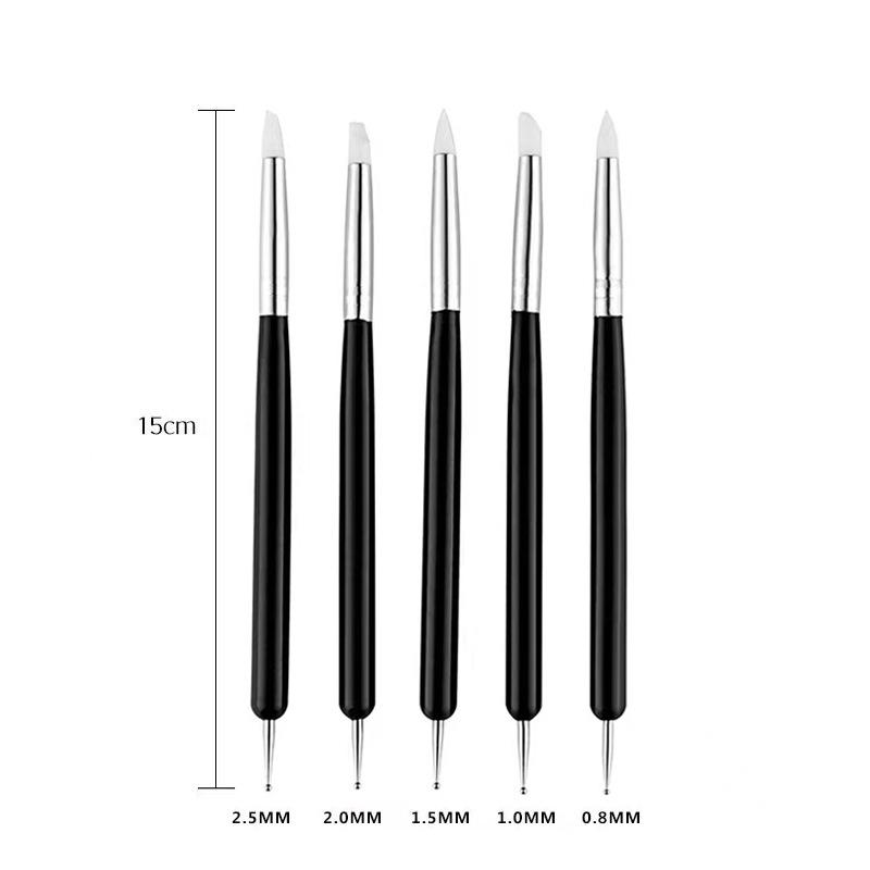 

Набор из 5 двухсторонних ручек для эмбоссинга и нанесения точек для DIY поделок из полимерной глины