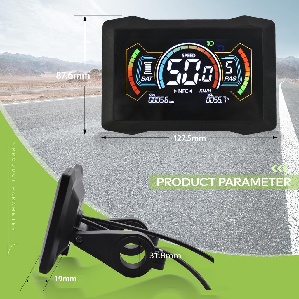 H7C [Haytrix] Electric Bicycle Computer LCD Digital Wired Cycling Computer Speedometer Odometer Backlight IP67 Road Bike