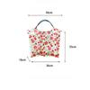 Canvas Shoulder Women's Tote Bag Fashion Flower Casual Large Capacity Handbags for Women Travel Solid Shopper Bag