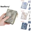 Fashion Short Wallet With Ink Wash Style And Antitheft Protection For Women