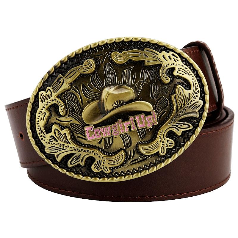 

Fashion Wo Belt Cowgirl Western Hat Boots Pattern Cow Girl Rodeo Accessories 105CM