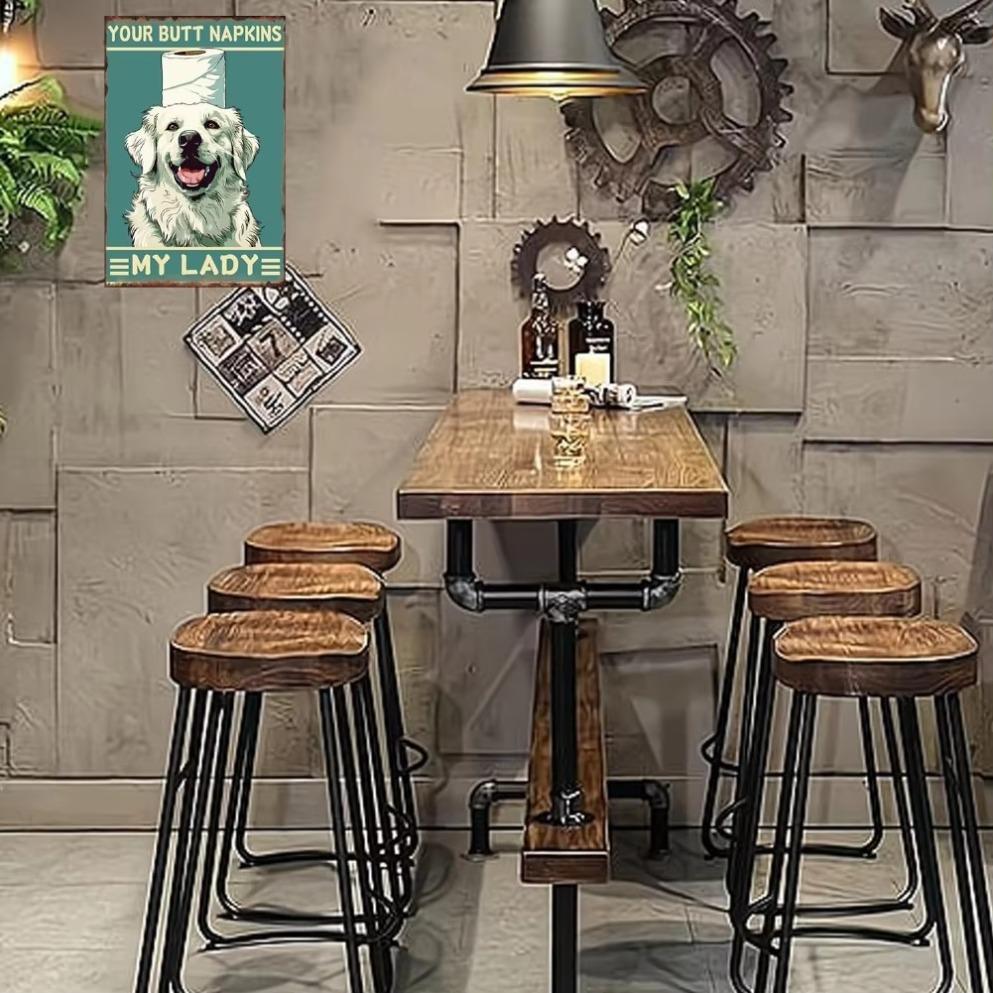 2D Your Butt Napkins My Lady Decor Wall Decor Dog Decor Funny Guest Bathroom Wall Art Toilet Paper Wall Art Decorations Poster