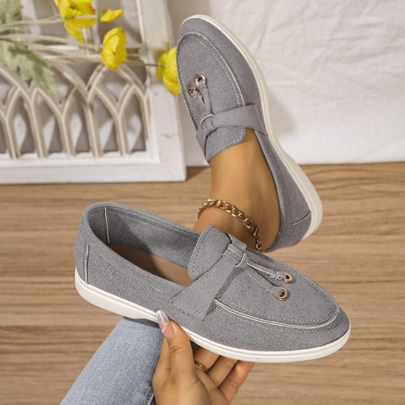 Large Size Casual Single Shoes Women's Autumn New Style One Pedal Doudou Single Shoes Women