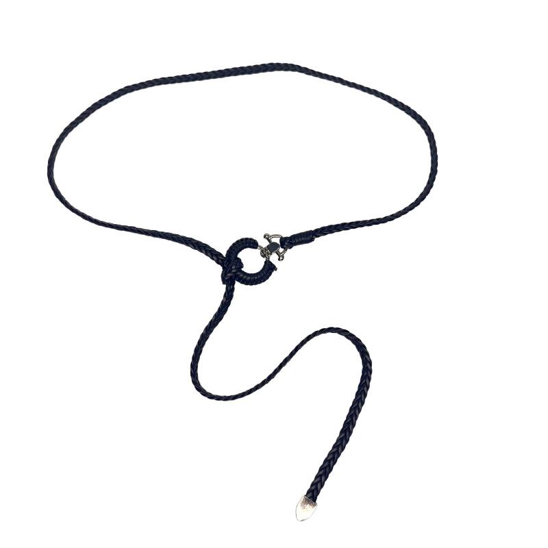 Waist Rope Thin Belt Women's Skirt Small Belt Extended Decorative Dress Design Sense Niche Summer Waist Chain Retro