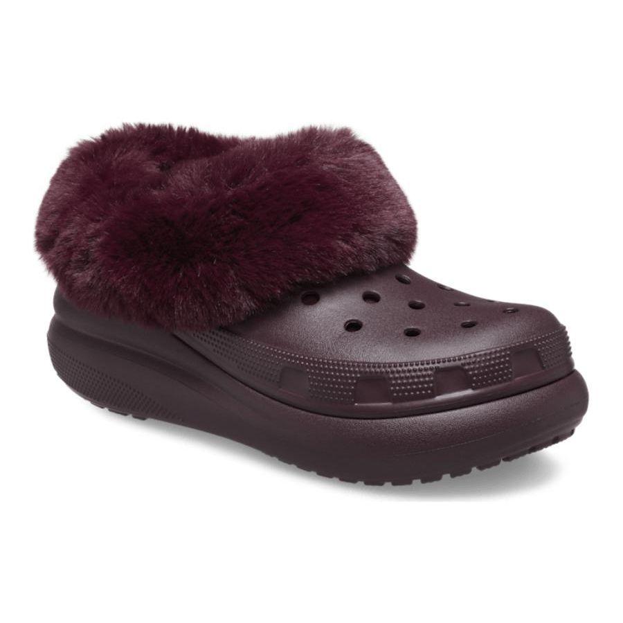 Crocs Clogs Warm Plush Shock Absorbing Non-Slip Breathable Durable Low-Top Casual Shoes Unisex Shoes Purple 208446-6WD