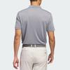 Adidas Koszulka polo męska z krótkim rękawem, oddychająca, z logo Performance, szara IU4448