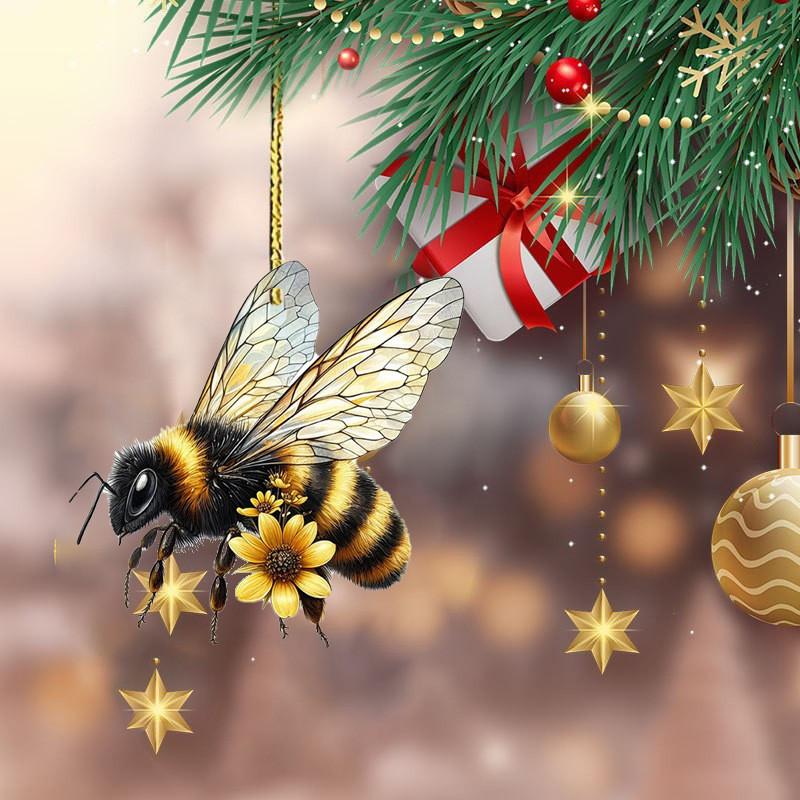 Cute Minimalist Acrylic Bee Car Decoration Gift For Festive Charm Interior