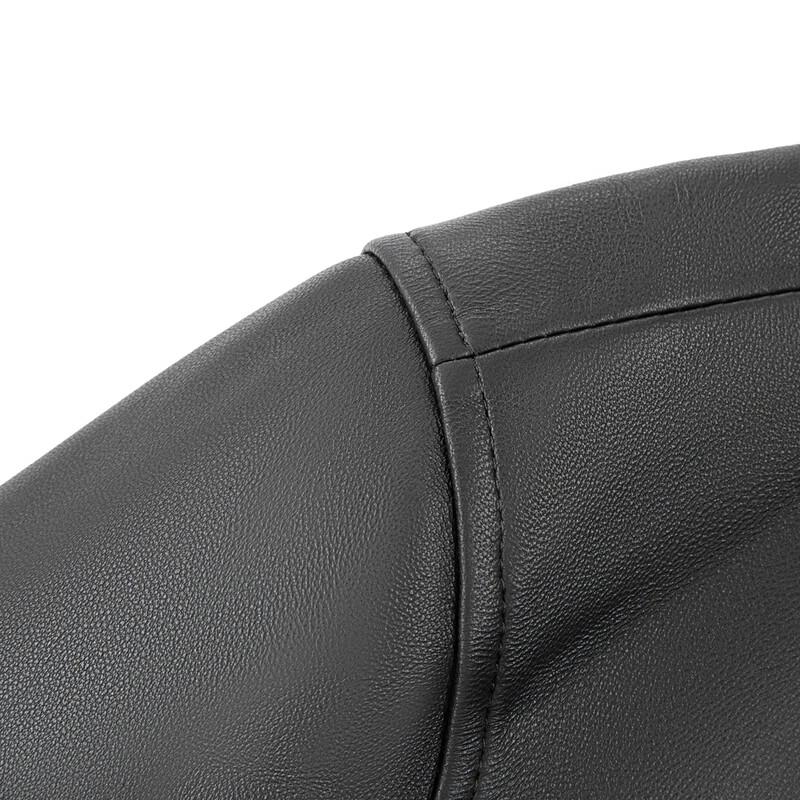 Septwolves Men's Hooded Lambskin Leather Jacket