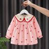Waterproof & Stain-proof Baby Girl Coverall Bib - Reversible Autumn/Winter Protective Clothing