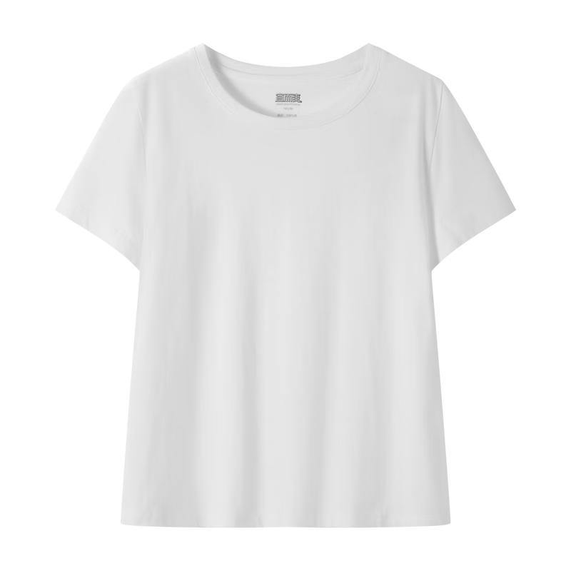 Yiershuang Women's Pure Cotton Antibacterial Short Sleeve T-Shirt