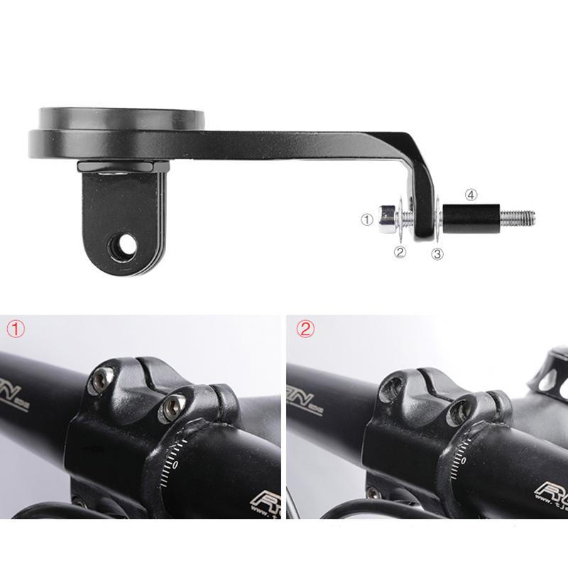 Out Front Bike Mount Combo Extended Handlebar Adapter for Garmin Edge, Bike Light & GoPro Action Camera Holder for Cycling