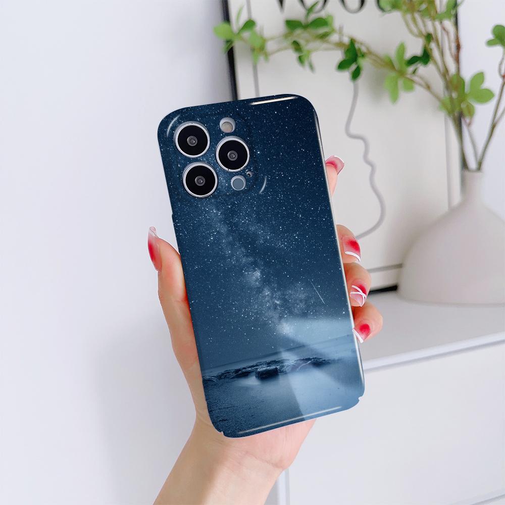 All-inclusive Film Handyhülle Cartoon Mode Design Hartschale Vollständige Abdeckung Kameraschutzhülle für iPhone Huawei Honor Vivo Google